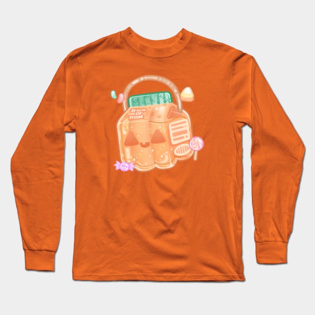 Haunted Pumpkin Juice Long Sleeve T-Shirt by Kukoo.Kat